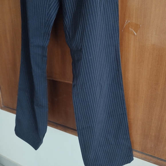 ๐ unused black regular fit stripe formal trousers - Picture 8 of 10